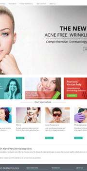More Dermatology Website Templates